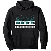 Computer Programming Hoodie Code Blooded Tech Developer Pullover Hoodie