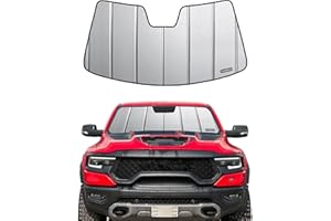 Pigenius Windshield Sun Shade for Ram 1500 2019-2025 with 10 inch Wide Sensor Front Window Sunshade - Safeguard