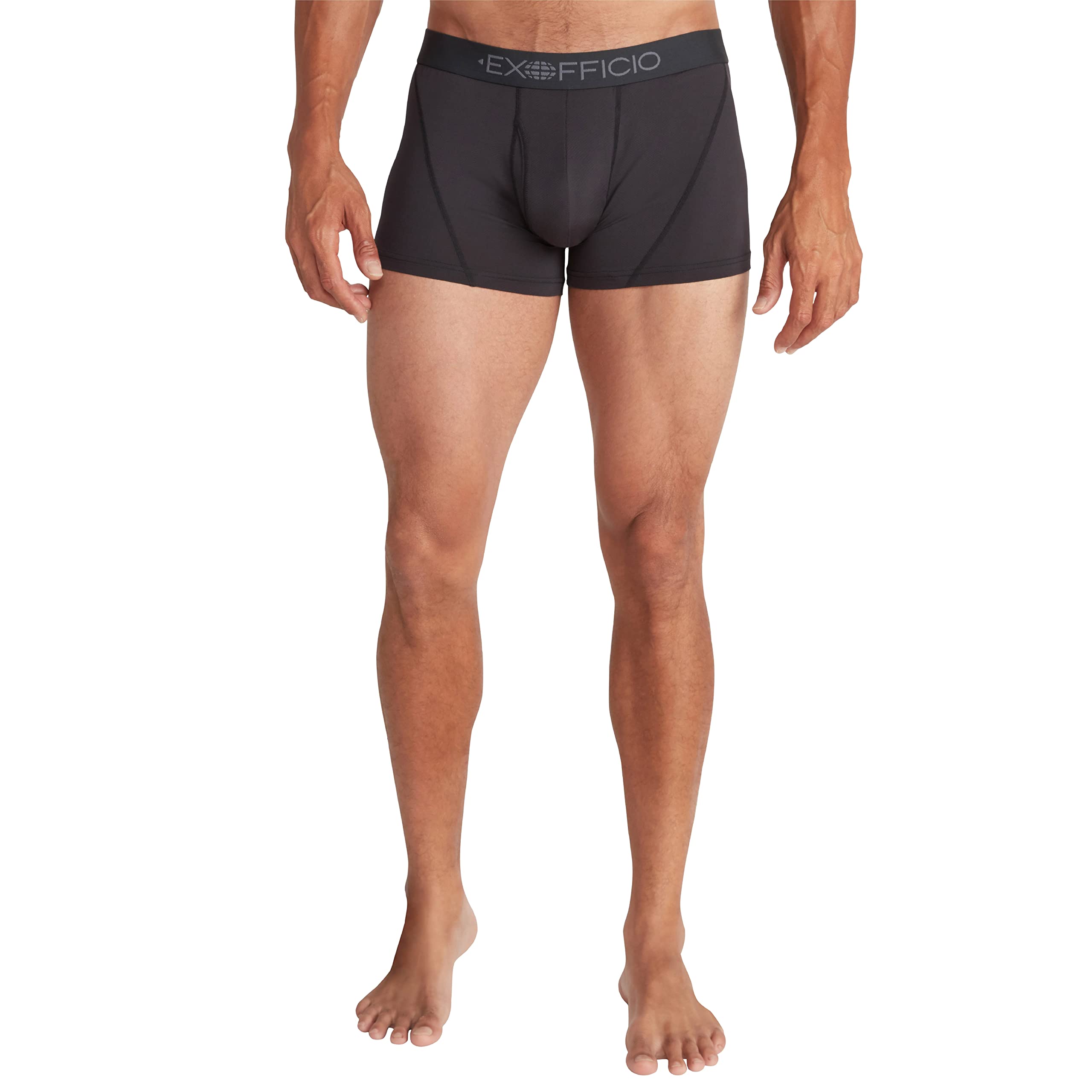 Photo 1 of **ONLY 1 PAIR** ExOfficio Men's Give-N-Go Sport 2.0 Boxer Brief 3", Black/Black, XL