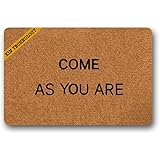 Artsbaba Welcome Doormat Come As You Are Door Mat Rubber Non-Slip Entrance Rug Floor Door Mat Funny Home Decor Indoor Mat 23.6 x 15.7 Inches