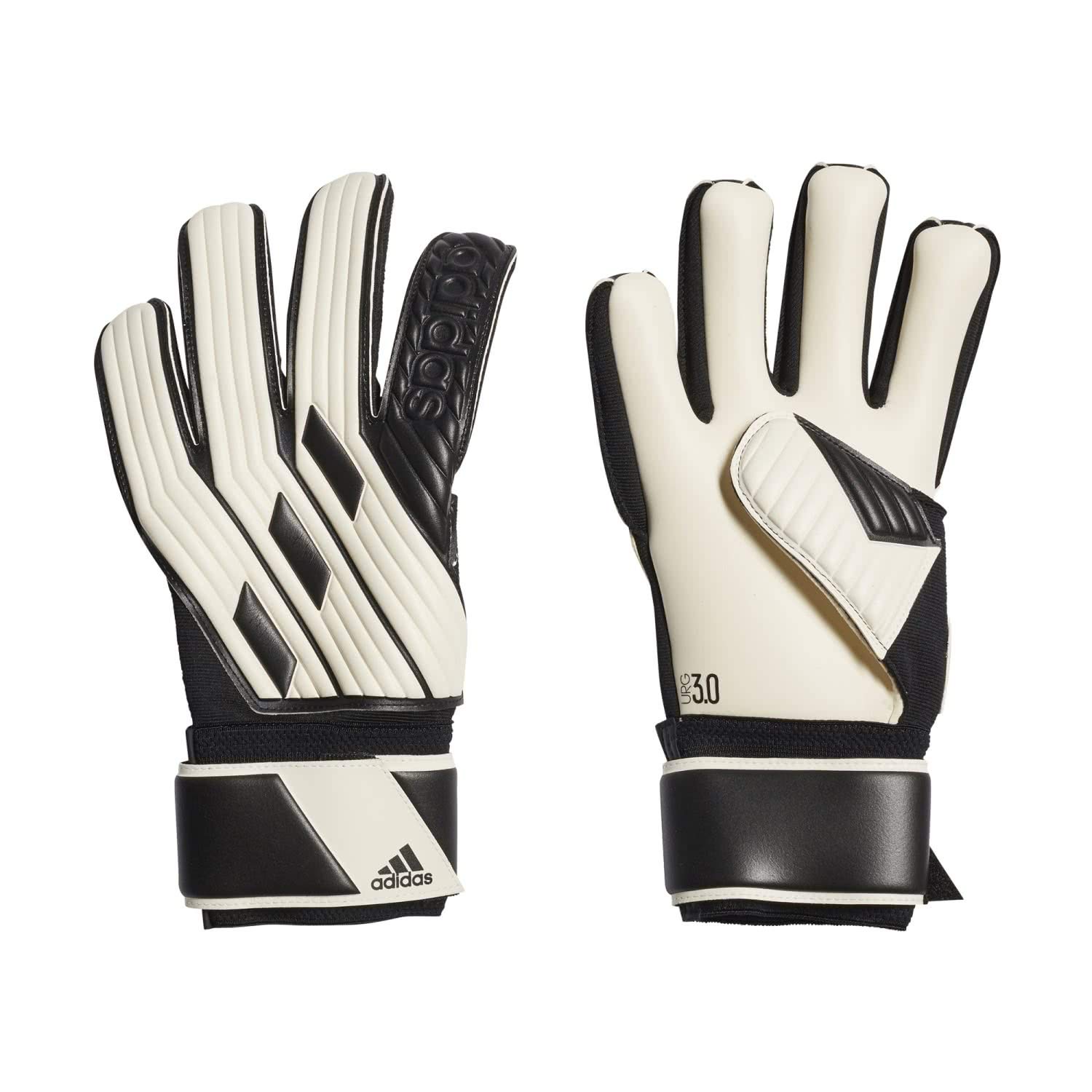 adidas Tiro GL LGE Goalkeeper Gloves, Adults Unisex, White/Black (Multicoloured), 9