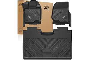 3W Floor Mats Fit for 2015-2025 2026 Ford F150/22-26 F-150 Lightning SuperCrew Cab w/o Storage TPE All Weather Custom Fit Pic