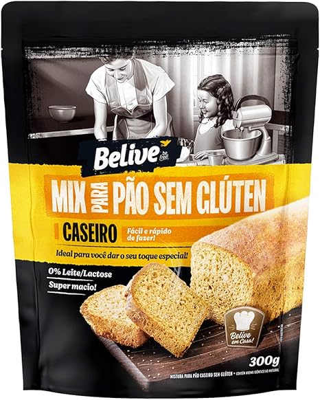 Mix para Pão Sem Glúten Caseiro BeLive