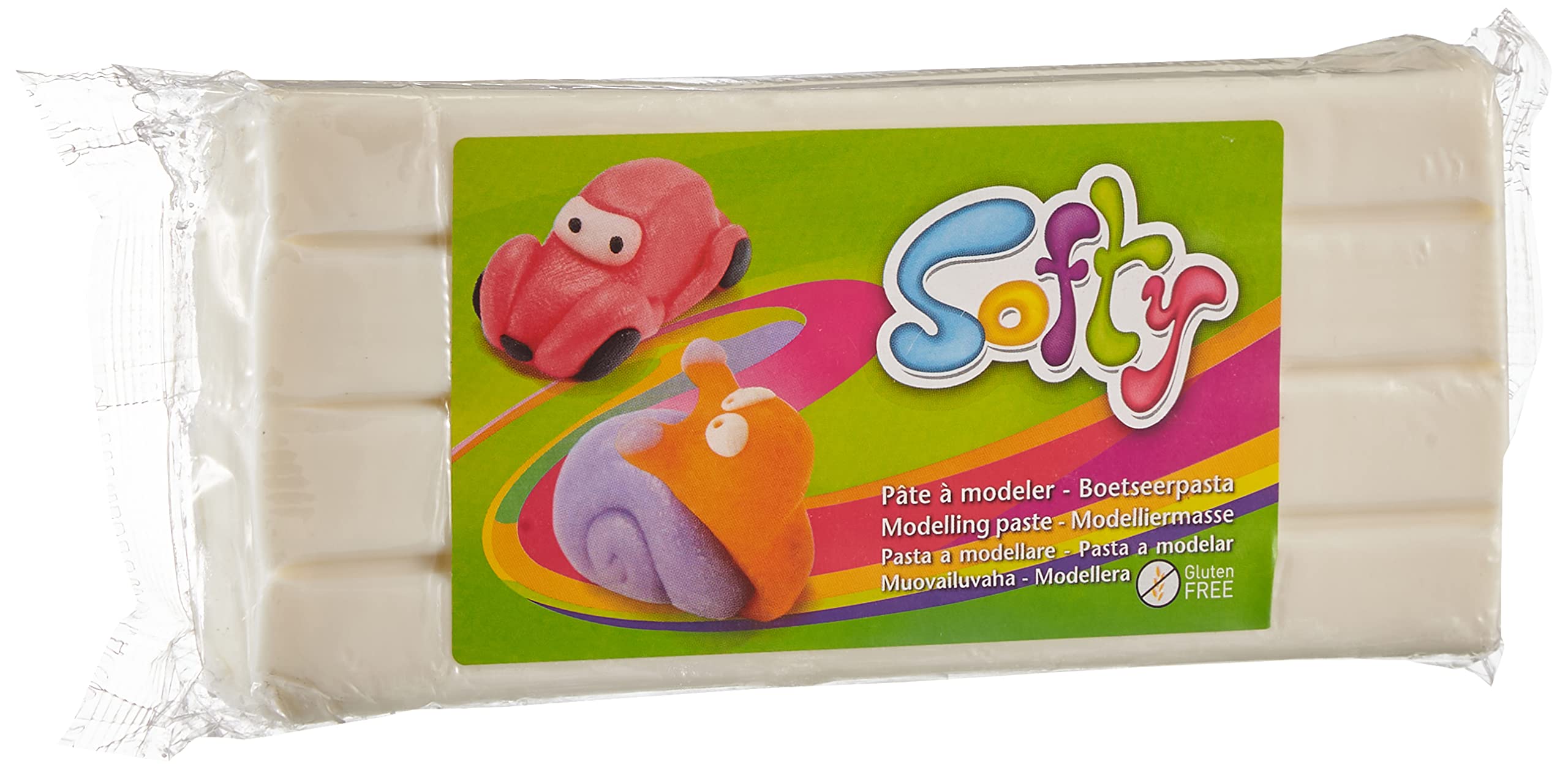 DARWI 1-Piece Clay SOFTY 500 GRS. WHITE, WHITE