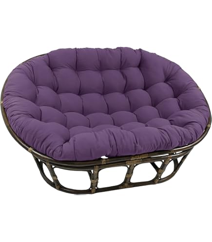 Amazon.com: Blazing Needles Solid Microsuede Double Papasan