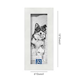 ArtToFrames 4x11 Inch White Picture Frame, This