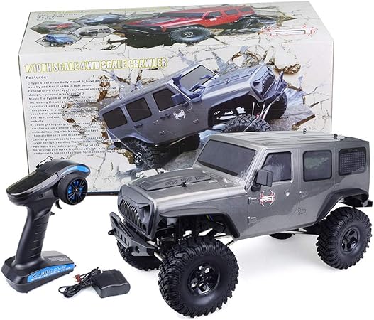 Amazon Achicoo クライミングカー Rcロッククローラー Rgt 1 10 2 4g 4wd リモートコントロール 電気 シミュレーション オフロード おもしろい 子供 大人 灰色 ラジコン ドローン 通販