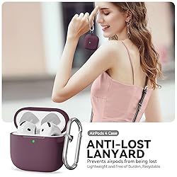 for AirPods 4 Case, Soft Silicone Protective Case
