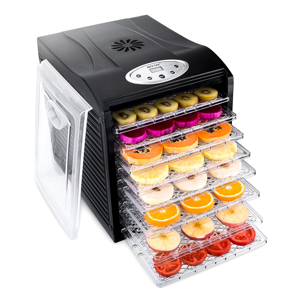 Food Dehydrator Machine By BESTEK, 9 Trays Quiet Fruit Dryer/Jerky
