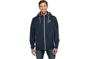 Vantage Apparel Men's Collegiate Premium Lightweight Packable Hooded Wind Jacket