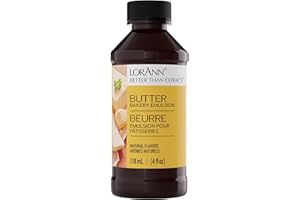 Lorann Oils Butter Bakery Emulsion: True Butter Flavor, Ideal for Enhancing Rich Dairy Notes in Baked Goods, Gluten-Free, Keto-Friendly, Butter Flavoring Essential for Your Kitchen