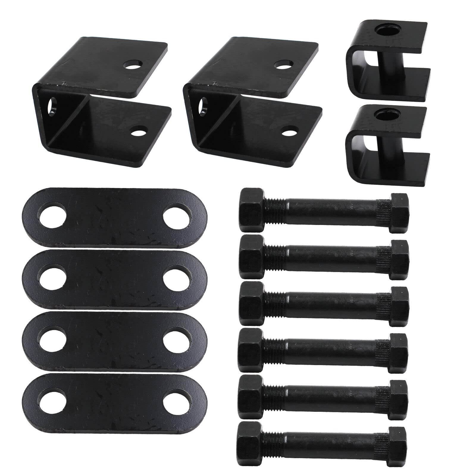 Trailer Shackle Kit, Complete Trailer Leaf Spring Hanger Kit for Double ...
