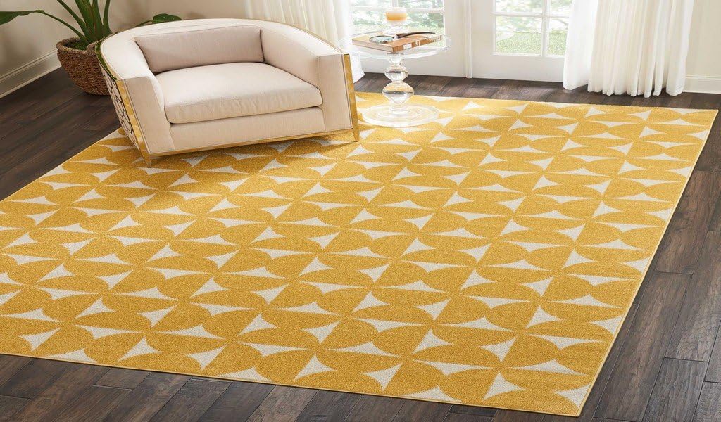 Nourison DWS03 Harper Area Rug, 8'X 10' , YELLOW Kitchen