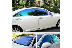ASENDIWAY Chameleon Purple Blue Car Front Window Tint Solar Film Protection UV Block and Scratch Resistant 60% VLT 29.52" in x 9.84' Ft Feet