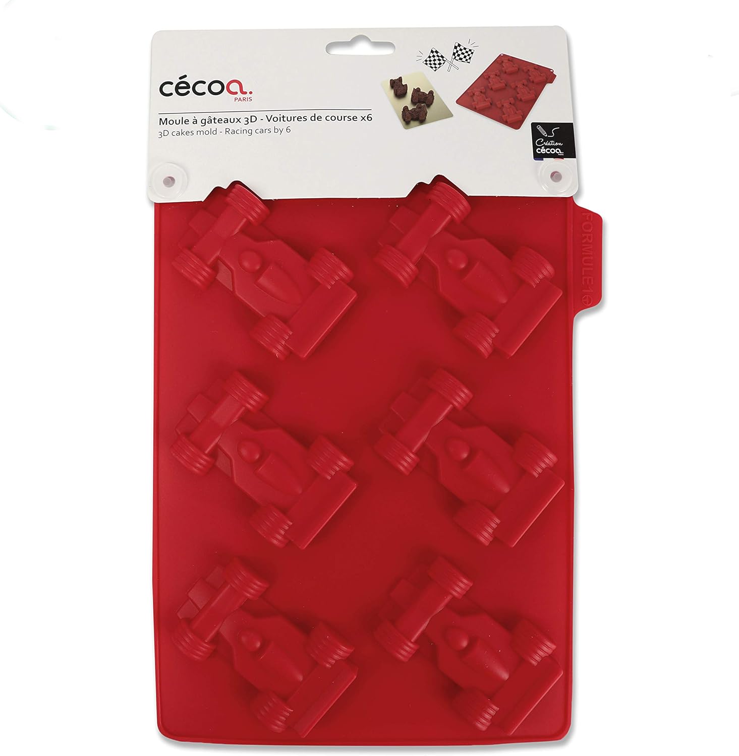 Patisserie Moules A Patisserie Formule 1 X6 En 3d Cecoa Moule A Gateau Voitures De Course Napravi Rs