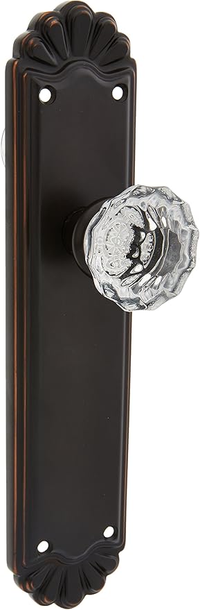 Belmont Plate Set With Astoria Crystal Door Knobs Passage Polished Brass Antique Brass Door Hardware Doorknobs Amazon Com