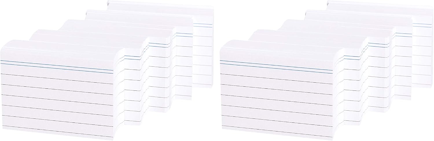 AmazonBasics A8 Ruled Index Cards - White (Pack of 1000) - Amazon Vine - Image 4
