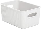 TATAY 5 L Plastic Storage Basket Baobab White 18,1x27,2x13 cm