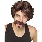 Rubies Big John Wig, Moustache & Goatee Set for Adults, Men's No Size Brown