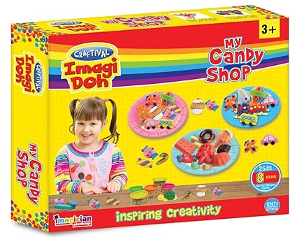 Craftival Imagi Doh Cid-018 My Candy Shop, Multi Color