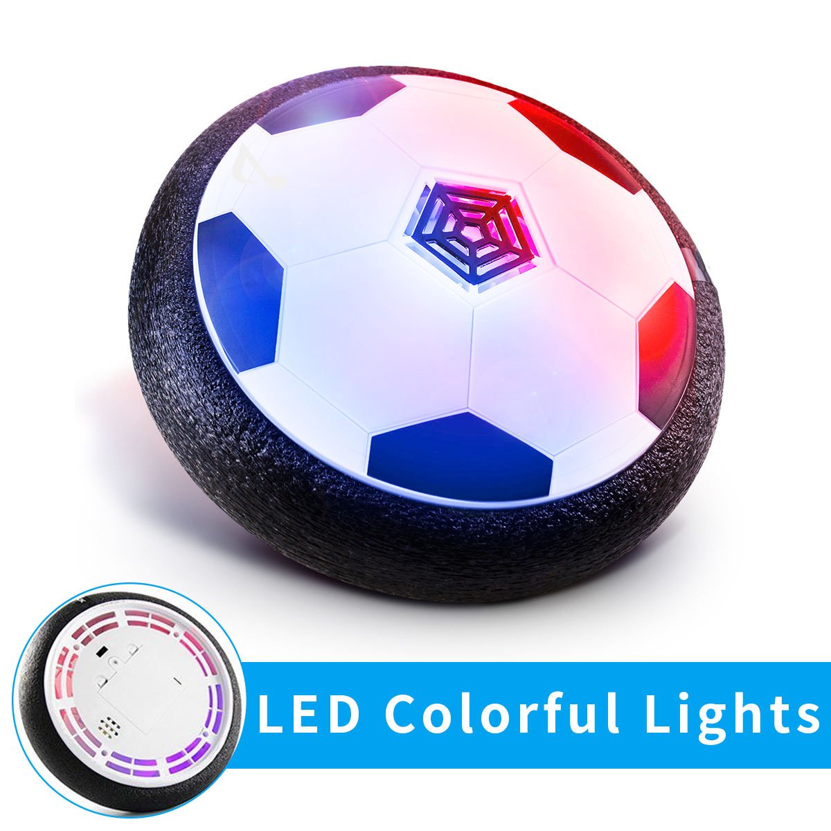 Jhua Kids Hover Ball Toys Air Power Soccer Disk Ball Hover Football