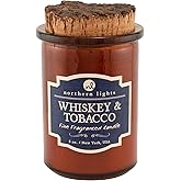 Northern Lights Candles - Spirit Jar Candles - Whiskey & Tobacco - 52601
