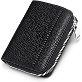 SENDEFN Credit Card Holder Wallet RFID Blocking Leather Small Wallet for Women with Wristlet & Coin Pocket