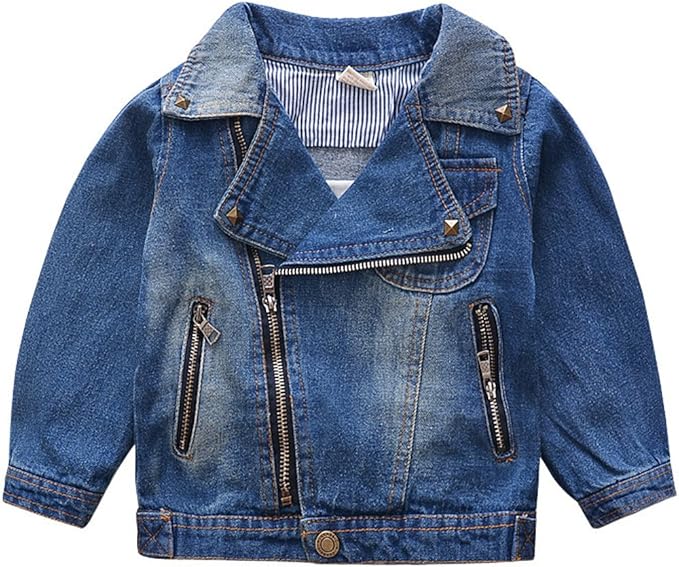 denim jacket with zipper front