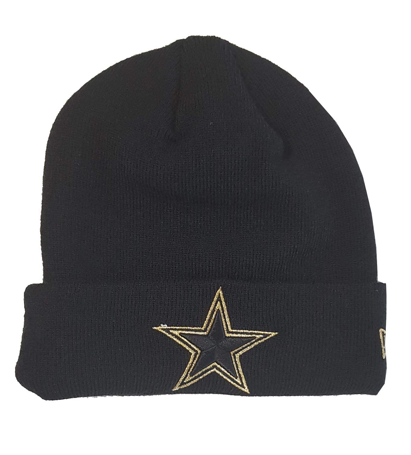New Era Dallas Cowboys Beanie NFL Essential Metallic Logo Black - One-Size