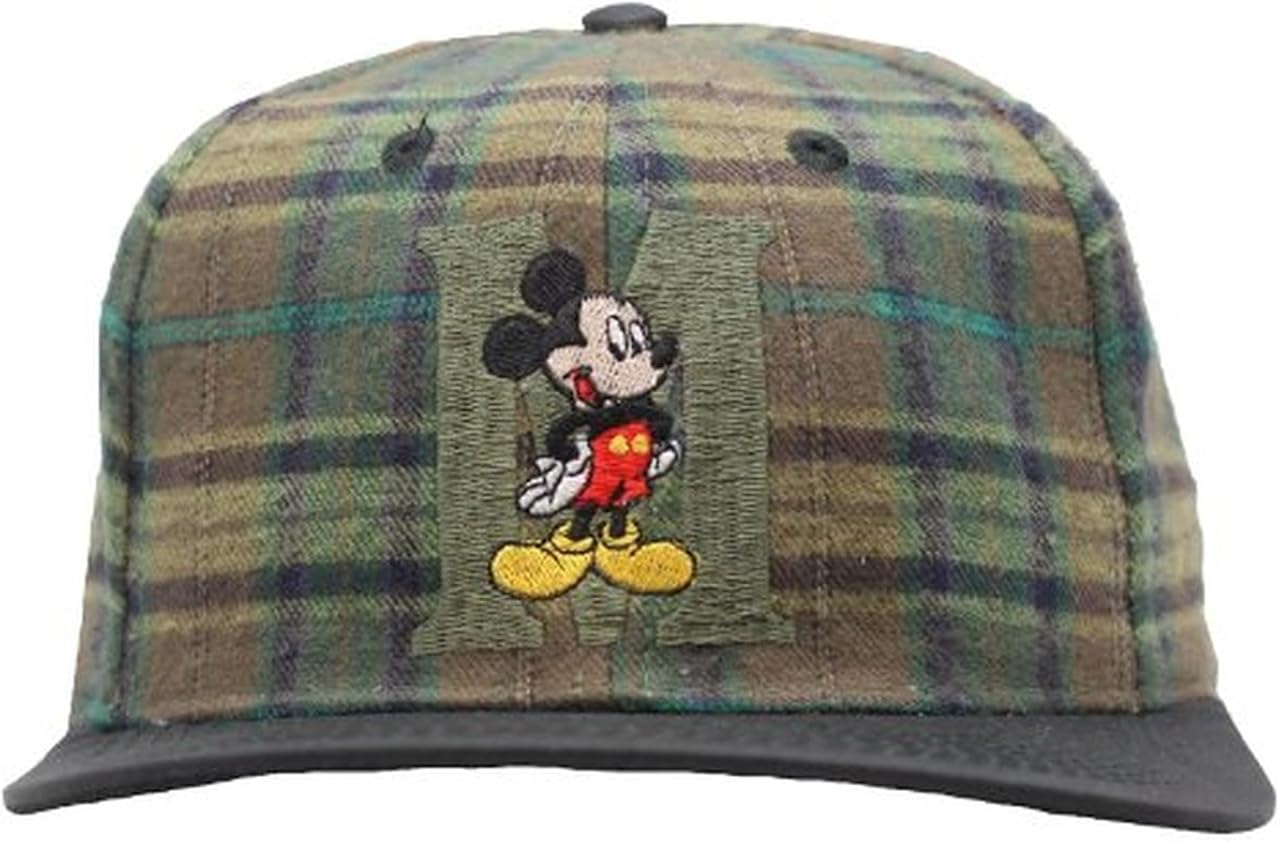 plaid mickey mouse hat