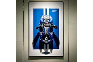 iLuane Display Wallboard for Lego Technic 2022 Ford GT 42154 Car Model Kit, Adult Collectibles Lego Car Wall Mount for Supercar, Gifts for Lego Lovers (Only Display Wallboard)