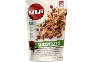 BHUJA Majans Gluten Free Snack NonGMO No Preservatives Vegetarian Friendly No Artificial Colors or Flavors, Cracker Mix, 7 Ounce