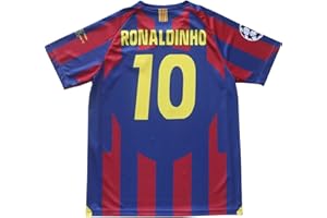 HOMEMI Vintage Barcelona Home Mens Retro Soccer Football Jersey Shorts Set for Men Adult Sizes