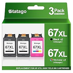 Statago 67XL Ink Cartridges Combo Pack Replacement