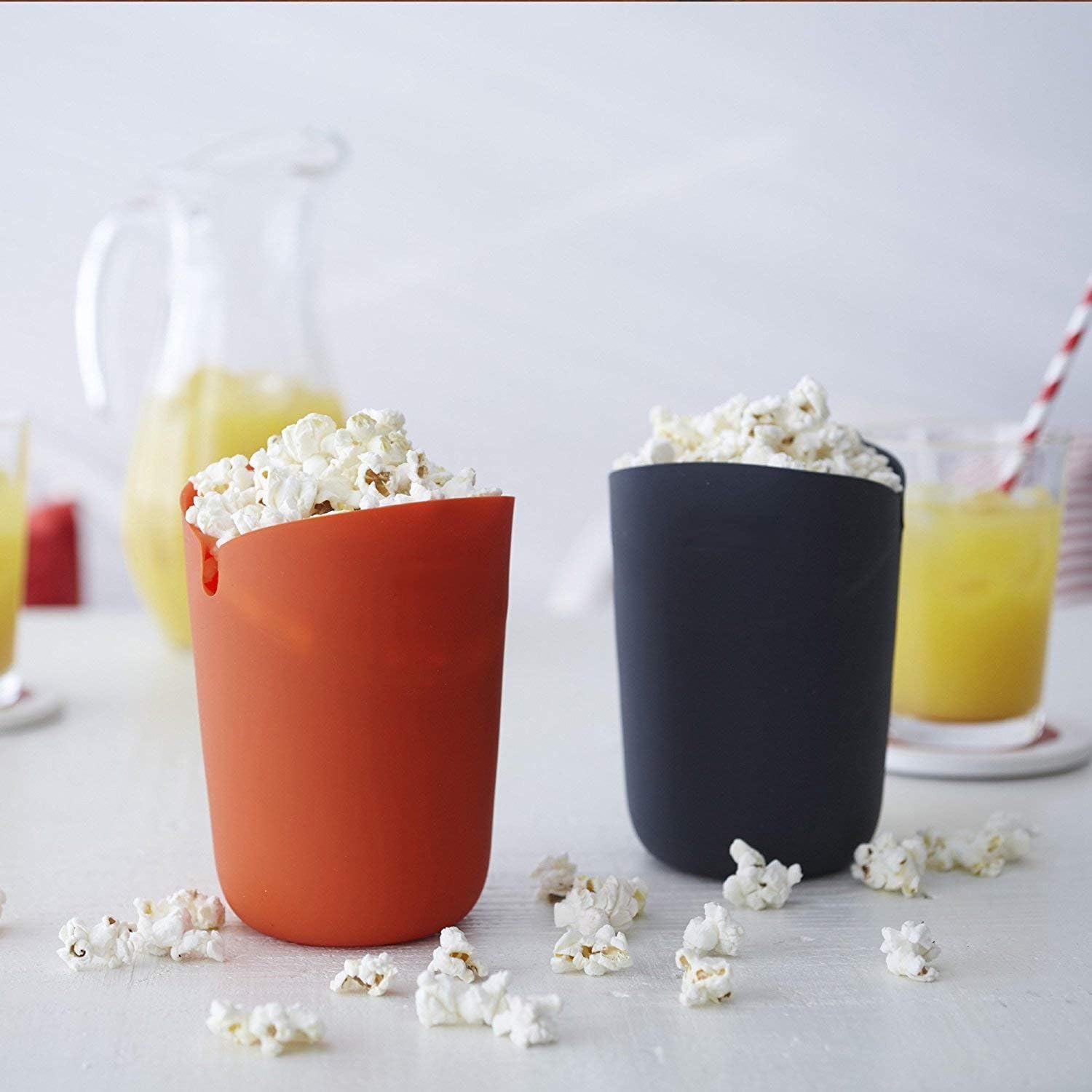 RIANZ Reusable Microwave Silicone Popcorn Popper Maker Silicone Food Safe (Color May Vary) 1 pc