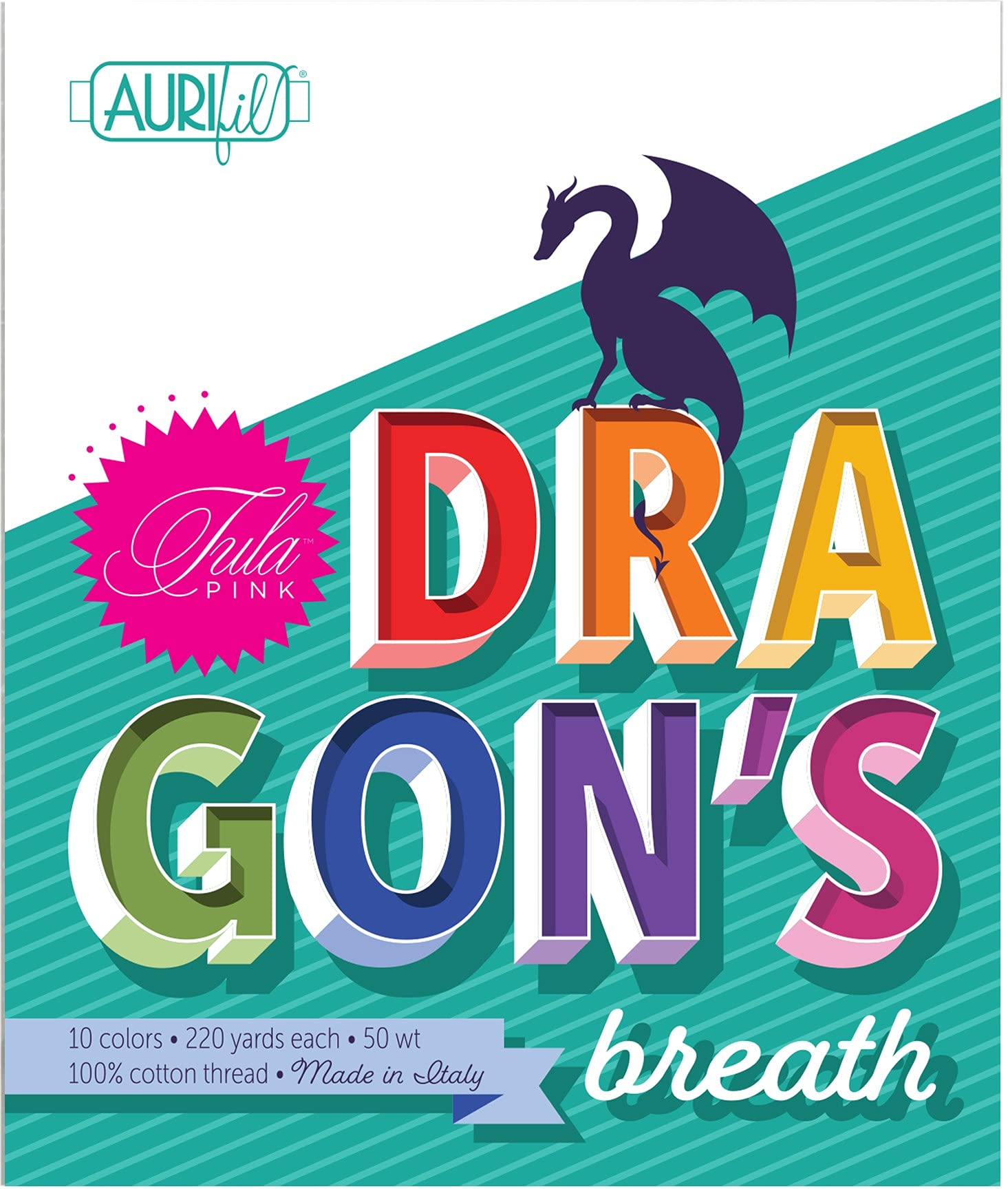 Aurifil Designer Thread Collection-Dragon's Breath by Tula Pink