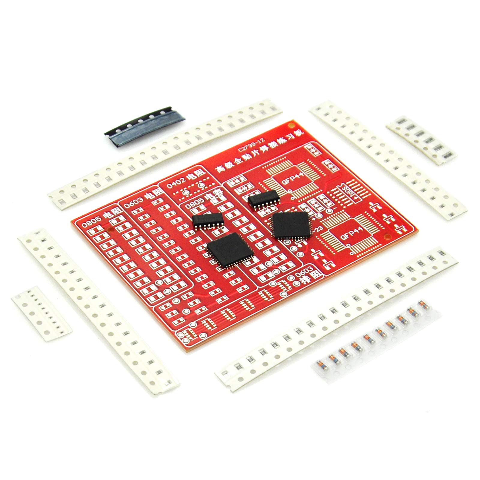 Gikfun SMD/SMT Welding Practice Board - Soldering Training Kit for Beginners, DIY Electronics Kit for Home, School, Work, Learn Surface Mount Soldering EK1674
