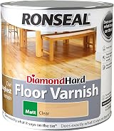 Ronseal Diamond Hard Floor Varnish Clear Matt 2.5L view 3