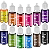 Food Coloring Set - 12 Color Food Grade Vibrant Food Dye Tasteless Liquid Color for Cake Decorating, Baking, Easter Egg, Icin