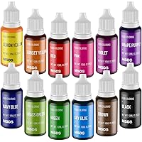 Food Coloring Set - 12 Color Food Grade Vibrant Food Dye Cherrysea Tasteless Liquid Color for Cake Decorating, Baking, Easter