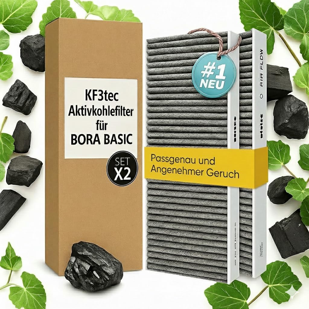 Kf3tec Air Filter, BAKFS, 2 Activated Carbon Filters for BIU/BHU/BFIU, Pleasant Smell, Allergy-free, Simplicity, 34x12.3x4.2 cm, 0.74 kg