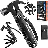 BIBURY Valentines Day Gifts for Him, 12 in 1 Multitool Hammer with Snowflake Tool, Christmas Stocking Stuffers for Men, Survival Gear Outdoor Multi Tool with Safety Lock for Men Dad Grandpa Husband