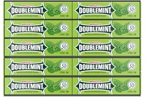 DOUBLEMINT WRIGLEY'S DOUBLEMINT Chewing Gum Bulk Pack, 5 Stick (Pack of 40)
