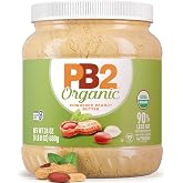 PB2 Organic Powdered Peanut Butter | USDA Organic Certified, Non-GMO Project Verified, Gluten-Free Peanut Butter Powder | Vegan, Keto Friendly | 24oz Resealable Jar