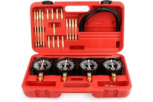 4-Cylinder Vacuum Carburetor Synchronization r Gau Universal Carb Synchronizer Balancing Gauges Vacuum Pressure Tester r 2 3 