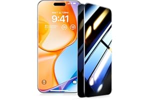 UltraGlass Top 9H+ Glass for iPhone 16 Pro Privacy Screen Protector [No.1 Military Grade Shatterproof & 100% Anti Spy] Glass Privacy Screen iPhone 16 Pro Tempered [Longest Durable] 2 Pack