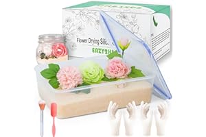 Eazy2hD Silica Gel Flower Drying Crystals Desiccant 5LBS with Sealed Container & Gloves for Wedding Flowers Bouquet Preservation Kit