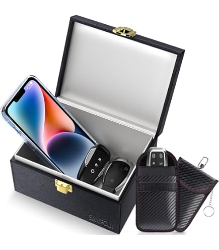 Rfid Blocker Faraday Box Key Fob Protector, RFID Signal Blocking