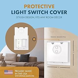 HomeStar Safety Light Switch Guard | Toggle-Rocker