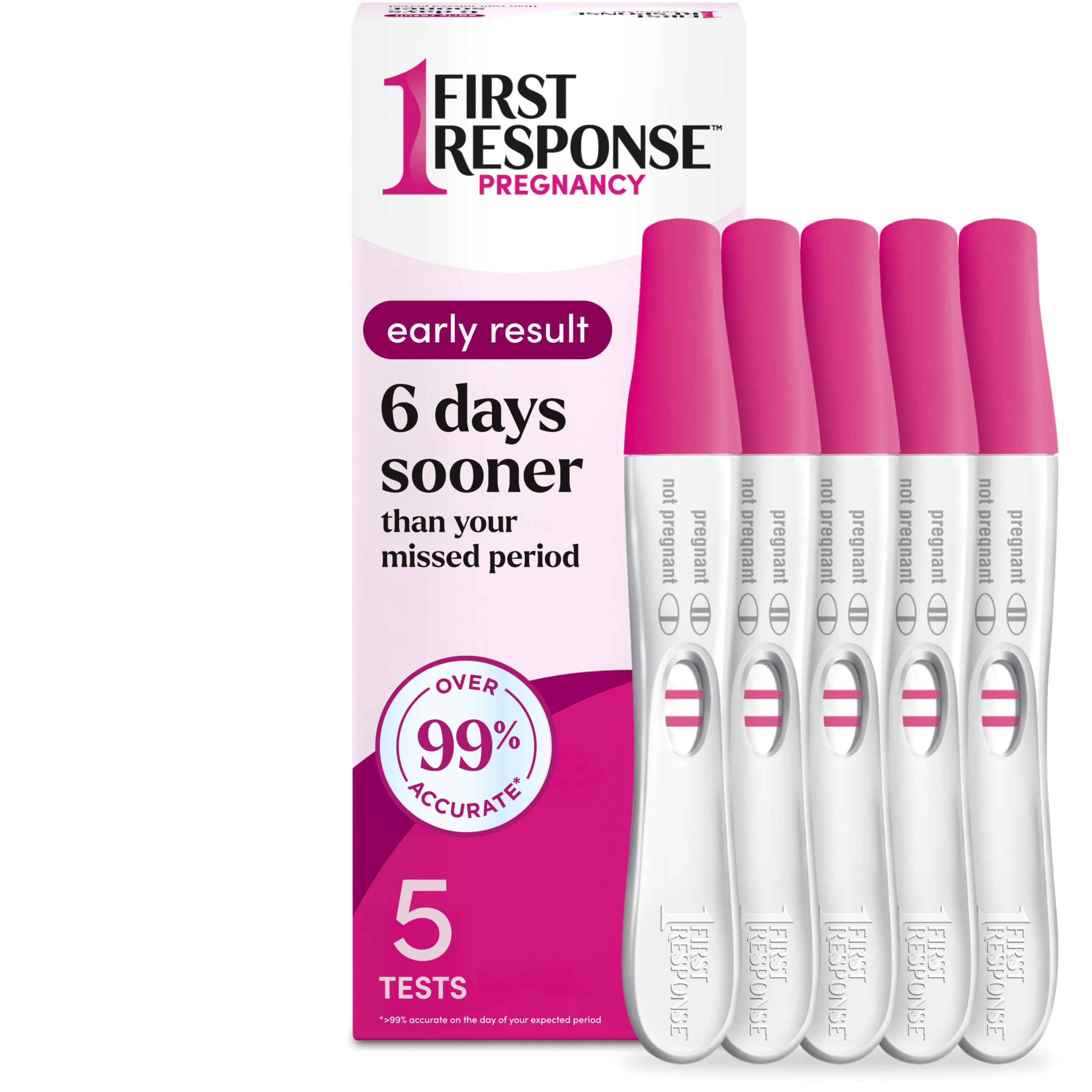 First Response Early Result Pregnancy Test, 5 Count Pack of 1